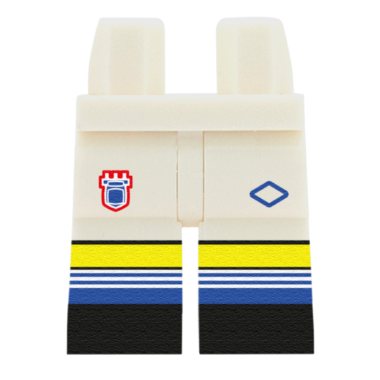 Ipswich Town Football Shorts - Custom Minifigure Legs