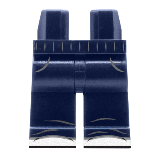 Navy Joggers With Popper Sides - Custom Printed Minifigure Legs