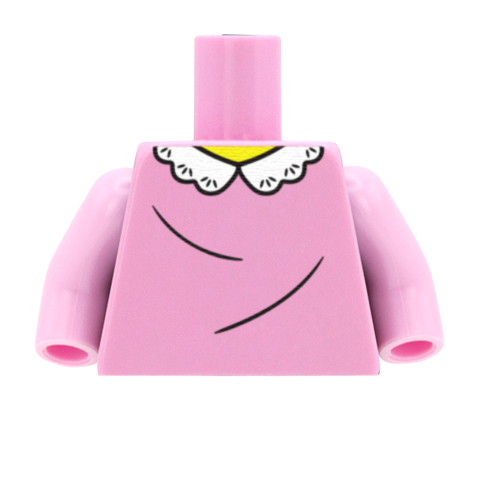 Jumper Over Lace Collar Shirt - Custom Design Minifigure Torso