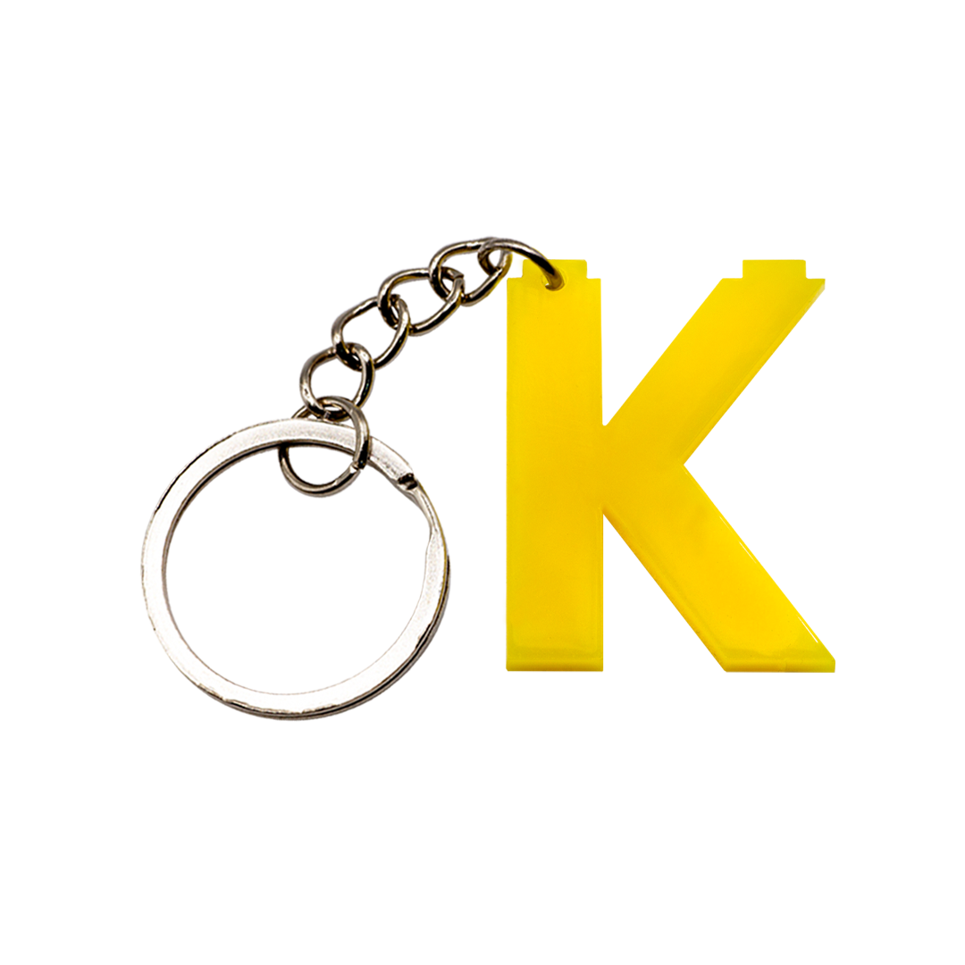 LEGO Acrylic Letter Keychain