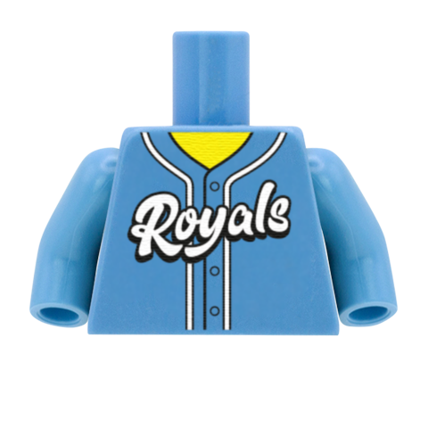 Kansas City Royals (American League) - Custom Design Minifigure Torso