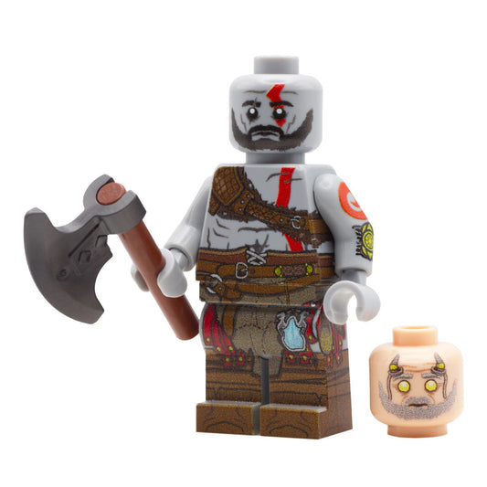 God of War; Kratos; Mimir - Custom Design LEGO Minifigure