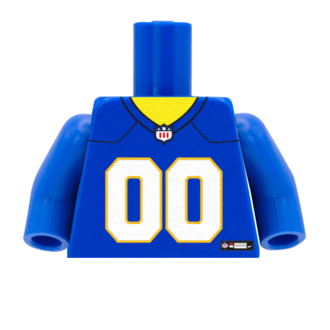 LA Chargers (AFC) - Custom Design Minifigure Torso