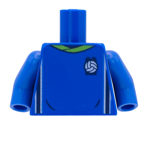 Blue LEGO Football/Soccer Shirt - Custom Design Minifigure Torso