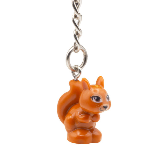 Red Squirrel Key Charm - LEGO Animal