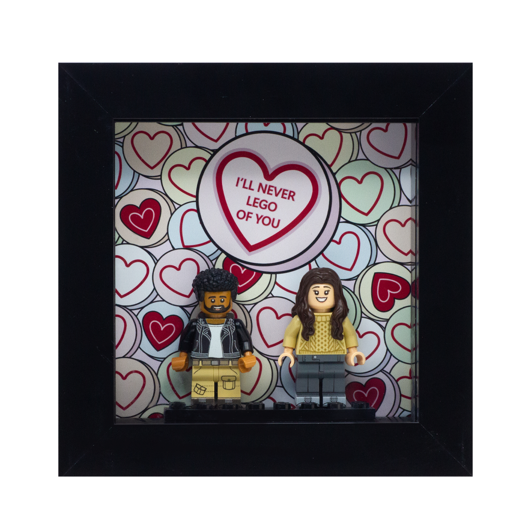 LEGO Minifigure Couples Display Frame Gift