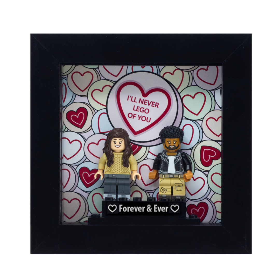 LEGO Minifigure Couples Display Frame Gift