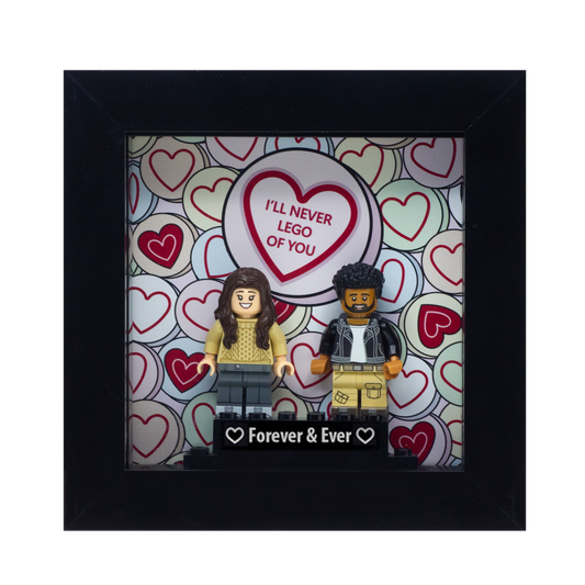 LEGO Minifigure Couples Display Frame Gift
