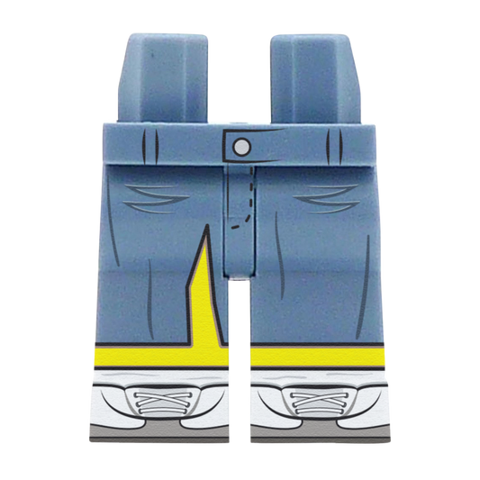 Blue Denim Skirt Printed on LEGO Legs