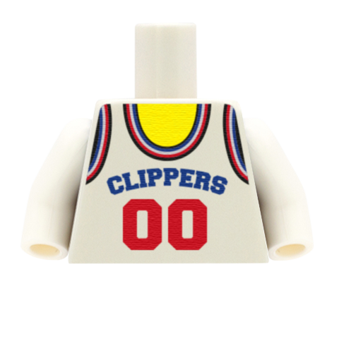 LA Clippers (West Conference) - Custom Design Minifigure Torso
