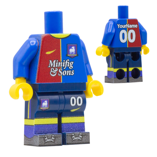 Lady Greyhounds Football Kit (Various Skin Tones) - Custom Design Minifigure