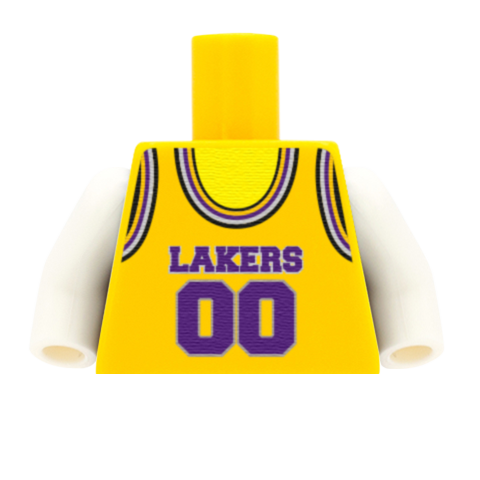 LA Lakers (West Conference) - Custom Design Minifigure Torso