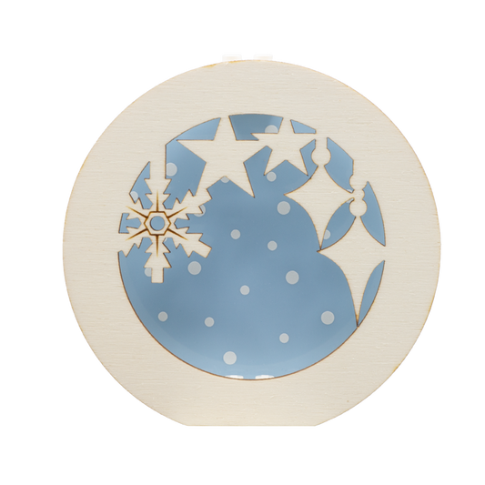 Festive Minifigure Display - Laser Cut Wood & Acrylic