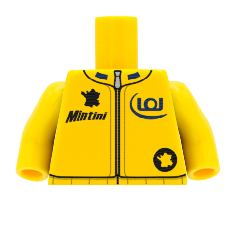 Leader Cyclist Jersey  - Custom Printed Minifigure Torso