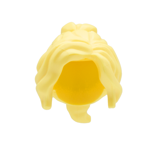 Light Blonde Thick Ponytail with Swept Fringe - LEGO Minifigure Hair