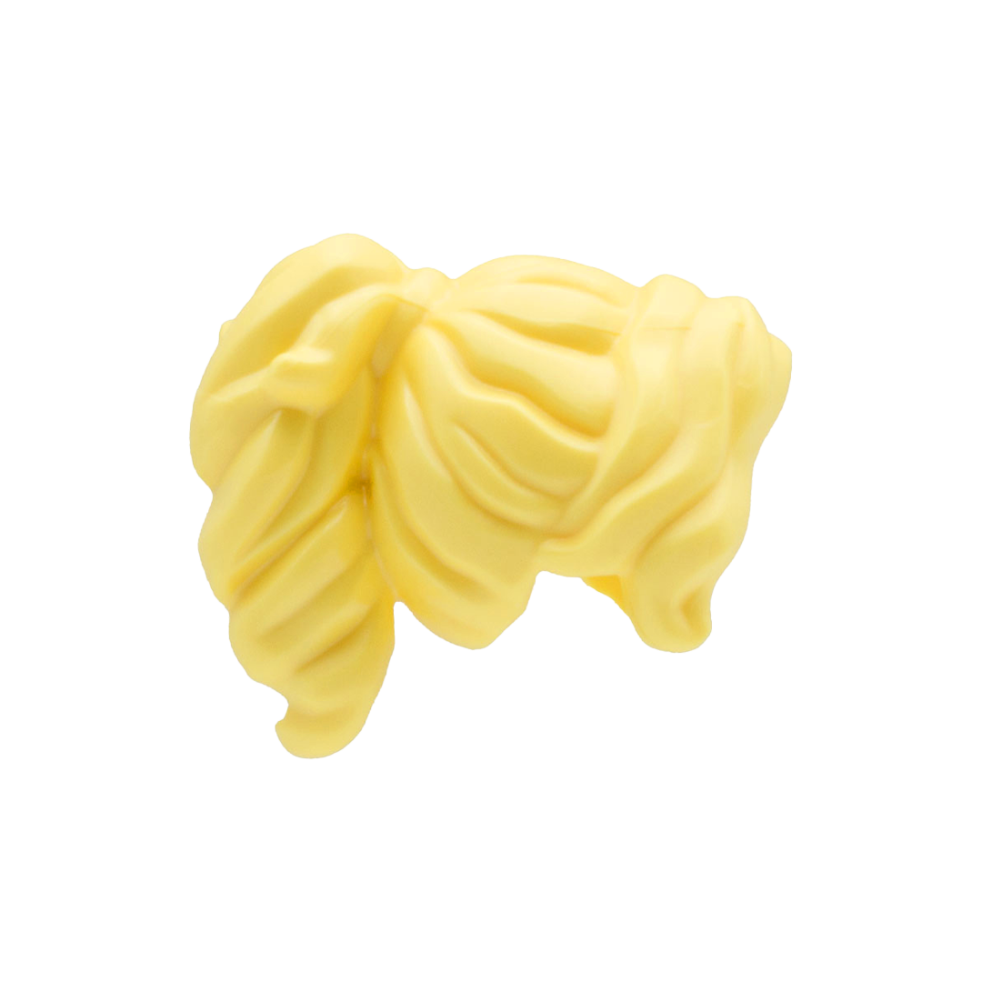 Light Blonde Thick Ponytail with Swept Fringe - LEGO Minifigure Hair