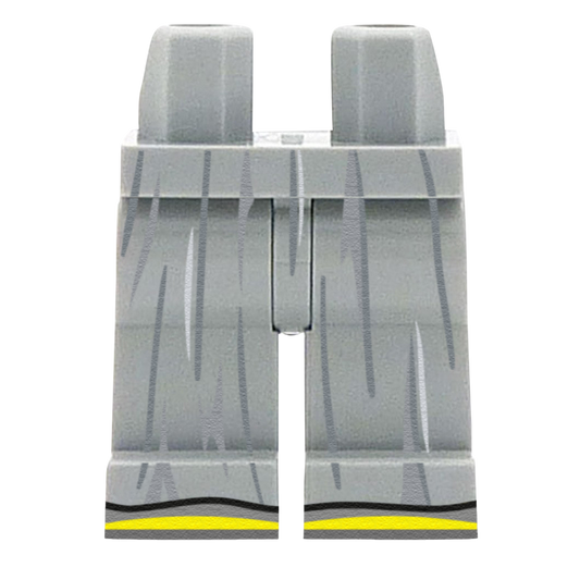 Light Grey Bridesmaid Skirt (Various Skin Tones) - Printed Minifigure Legs