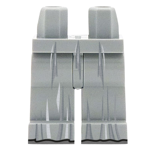 Light Grey Bunched Skirt - Printed Minifigure Legs