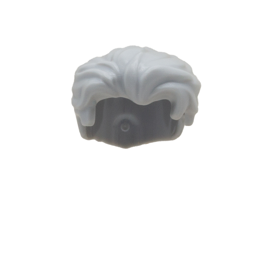 Light Grey LEGO Minifigure hair with trendy swept fringe