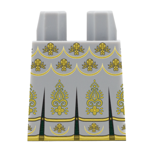 Light Grey Lehenga Choli Dress Skirt - Custom Design Lego Brick Skirt