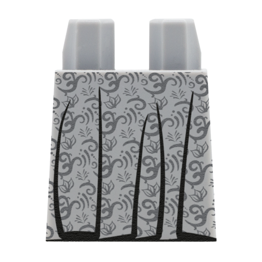 Light Grey Vintage Dress Skirt - Custom Design Lego Brick Skirt