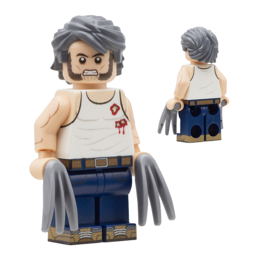 Logan - Wolverine - Custom Design LEGO Minifigure 