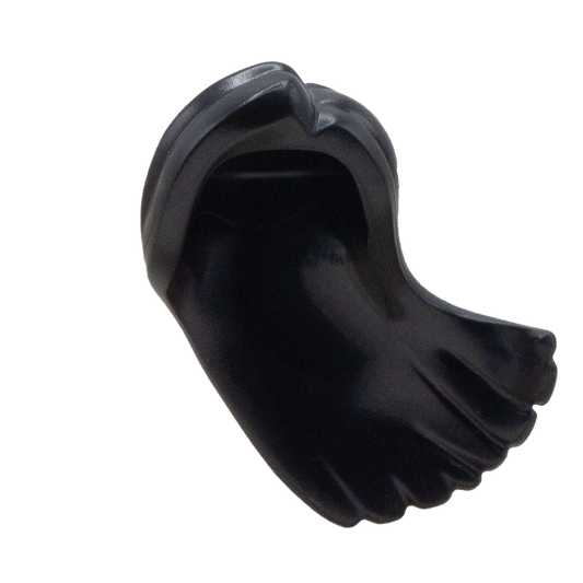 Long Black Windswept - LEGO Minifigure Hair