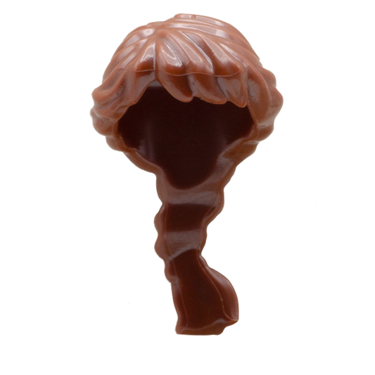 LEGO Brown Long Plaited Minifigure Hair