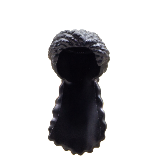 Long Black Wavy Witch's Hair - LEGO Minifigure Hair