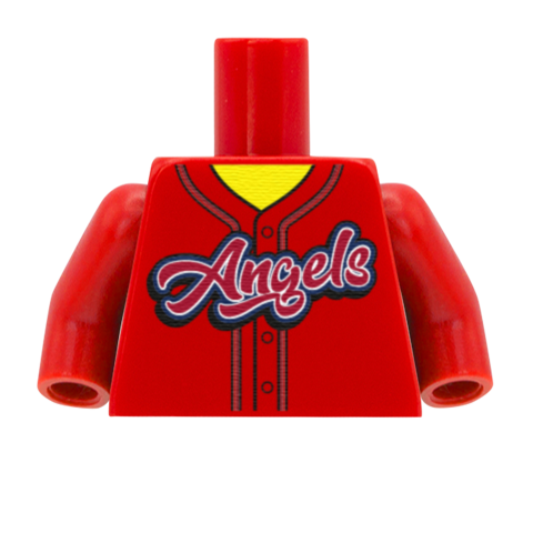 Los Angeles Angels (American League) - Custom Design Minifigure Torso