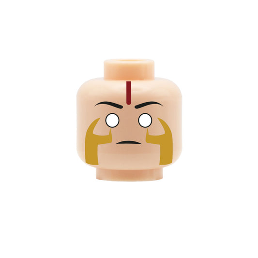 Warlock Head (Various Skin Tones) - Custom Design Minifigure Head