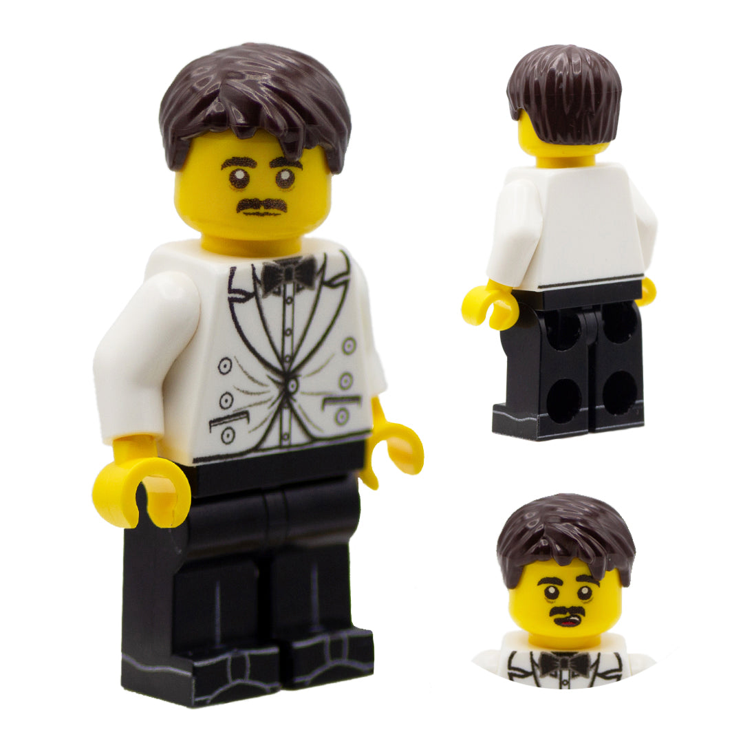 Custom Lego Minifigure Fawlty Towers Set (Manuel)