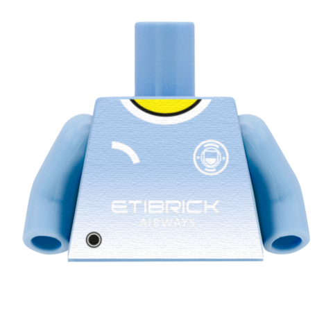 Personalised Man City Shirt - Custom Design Minifigure Torso