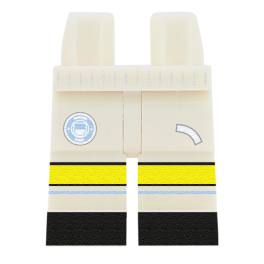Manchester City Football Shorts - Custom Minifigure Legs