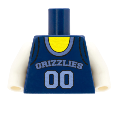Memphis Grizzlies (West Conference) - Custom Design Minifigure Torso