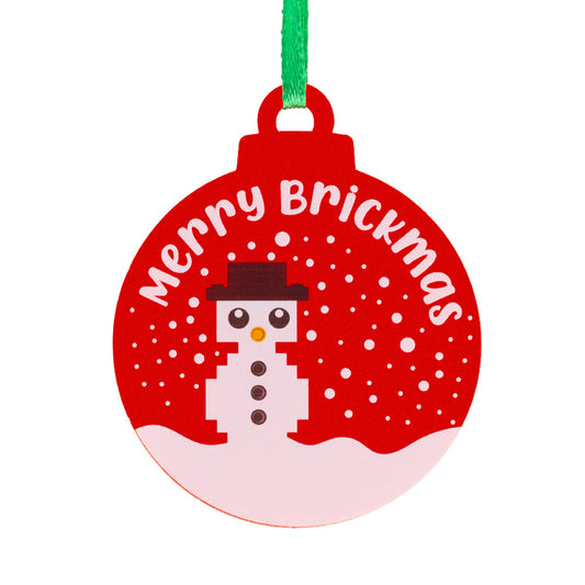 Merry Brickmas Christmas Tree Decoration - Laser Cut Acrylic