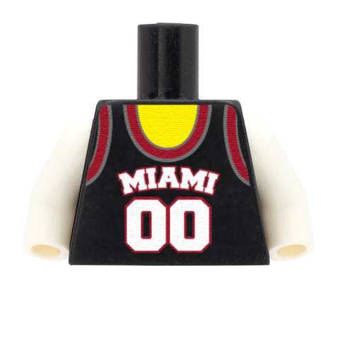 Miami Heat (East Conference) - Custom Design Minifigure Torso