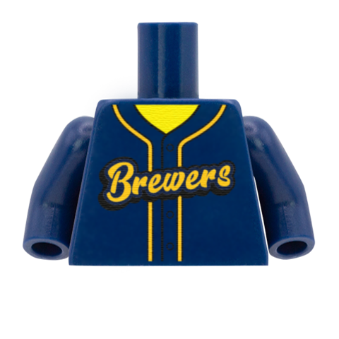 Milwaukee Brewers (National League) - Custom Design Minifigure Torso
