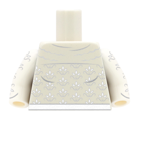 Modesty Wedding Dress Top - Custom Design Minifigure Torso