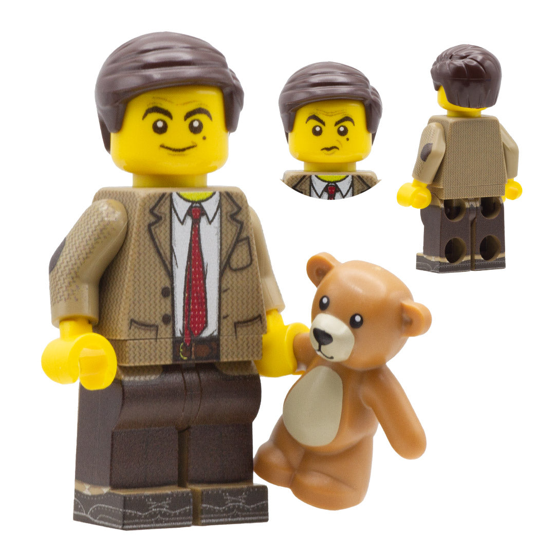 Mr Bean played by Rowan Atkinson - Custom Design LEGO Minifigure