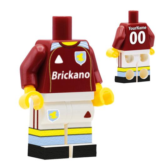 Personalised Aston Villa Kit - Custom Design Minifigure