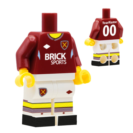 Personalised West Ham Kit - Custom Design Minifigure