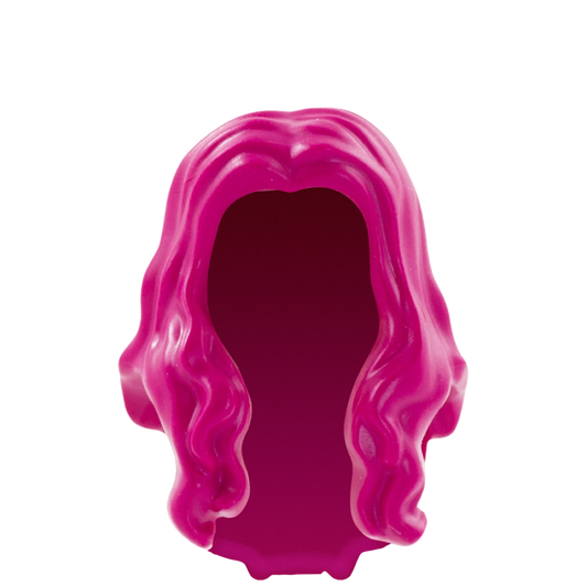 Dark Pink Long Curly Over The Shoulder - LEGO Minifigure Hair