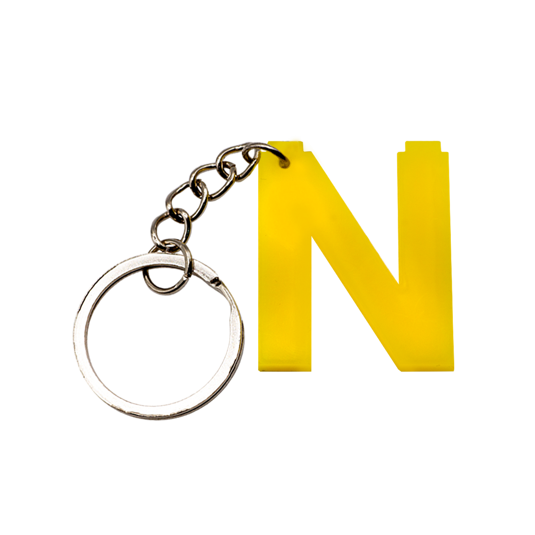 LEGO Acrylic Letter Keychain