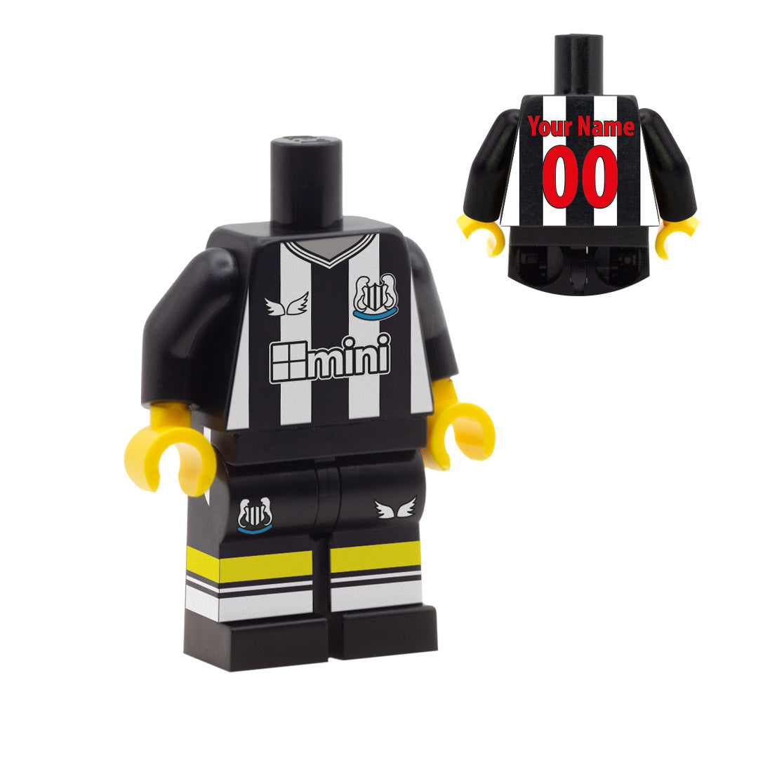 Newcastle United personalised football kit for LEGO minifigure