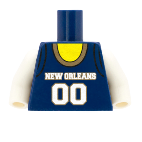 New Orleans Pelicans (West Conference) - Custom Design Minifigure Torso