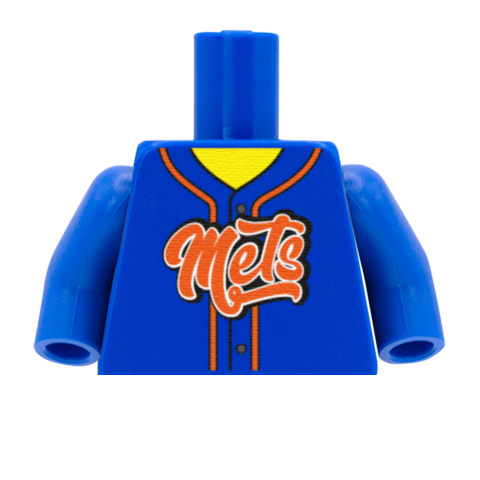 New York Mets (National League) - Custom Design Minifigure Torso