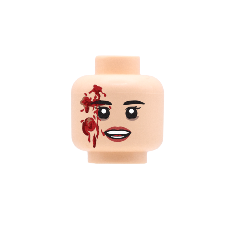 Blood Splatter / Frown - Custom LEGO Minifigure Head – Minifigs.me