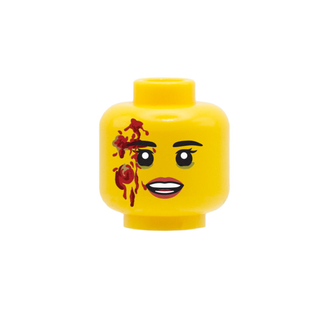 Blood Splatter / Frown - Custom LEGO Minifigure Head – Minifigs.me