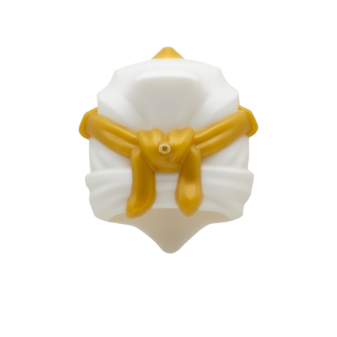 White and Gold LEGO Ninjago Wrap/Headscarf - LEGO Minifigure Accessory